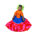 Latin American African Ethnic Doll - Porcelain Cloth Rag Doll with Dress Clothes