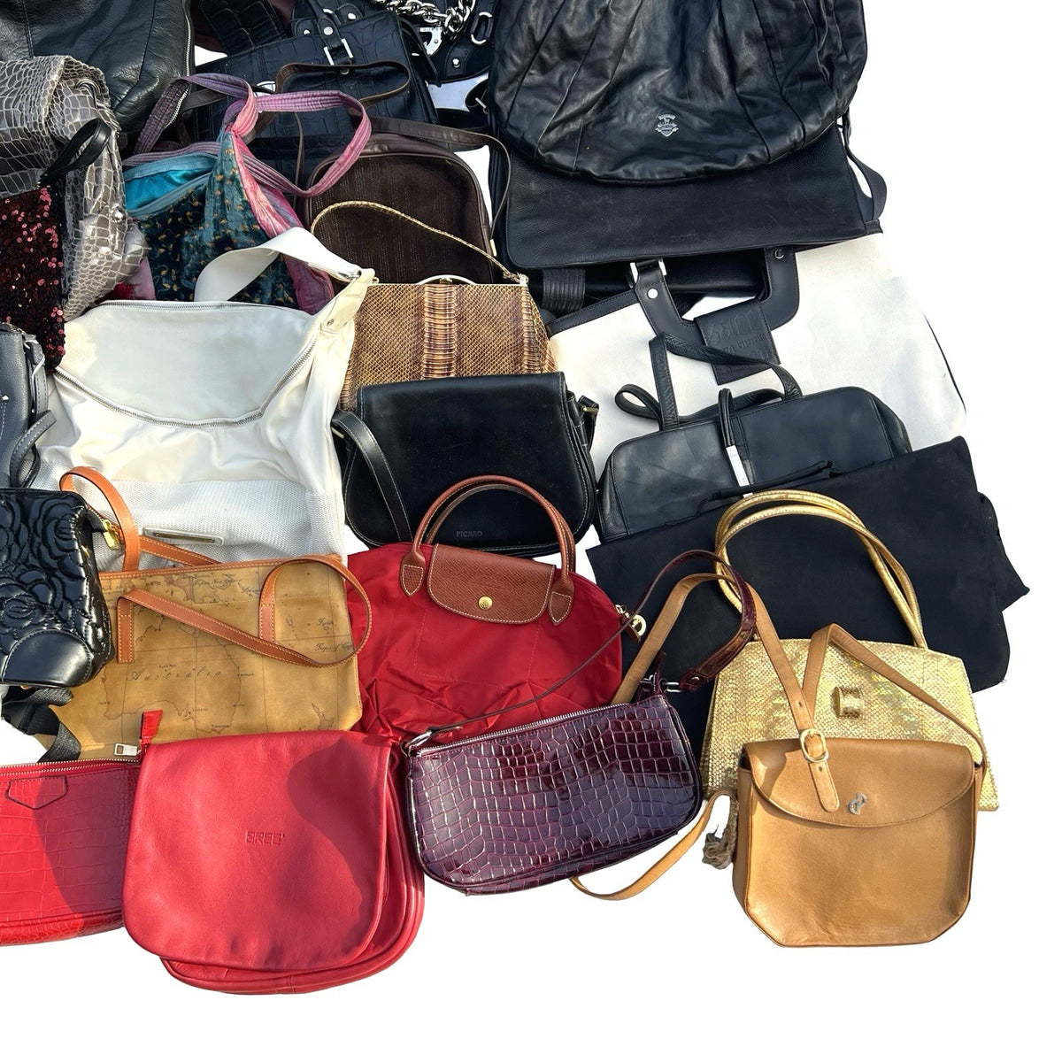 48 Ladies Handbags Job Lot Vintage Modern Mixed Bags Resale Wholesale Bundle — photo 4