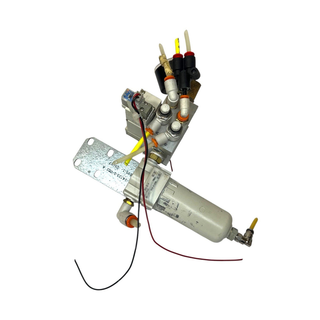 Coast Pneumatics SMC SY5140-6L0Z Dual Solenoid Valve Manifold Regulator Assembly