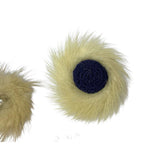 Vintage Mink Fur Brooch Pin Set 5 Rhinestone Butterfly Mixed Colours Jewellery