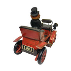 Century 1901 Old Timer Car Tin Toy Battery Operated Japan Driver Figure Vintage