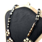 African Tribal Batik Bovine Bone Bead Necklace Statement Ethnic Jewellery VGC