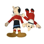 Vintage 1993 Popeye - Swee’Pea Sweet Pea & Olive Oyl Plush Soft Toy Pair