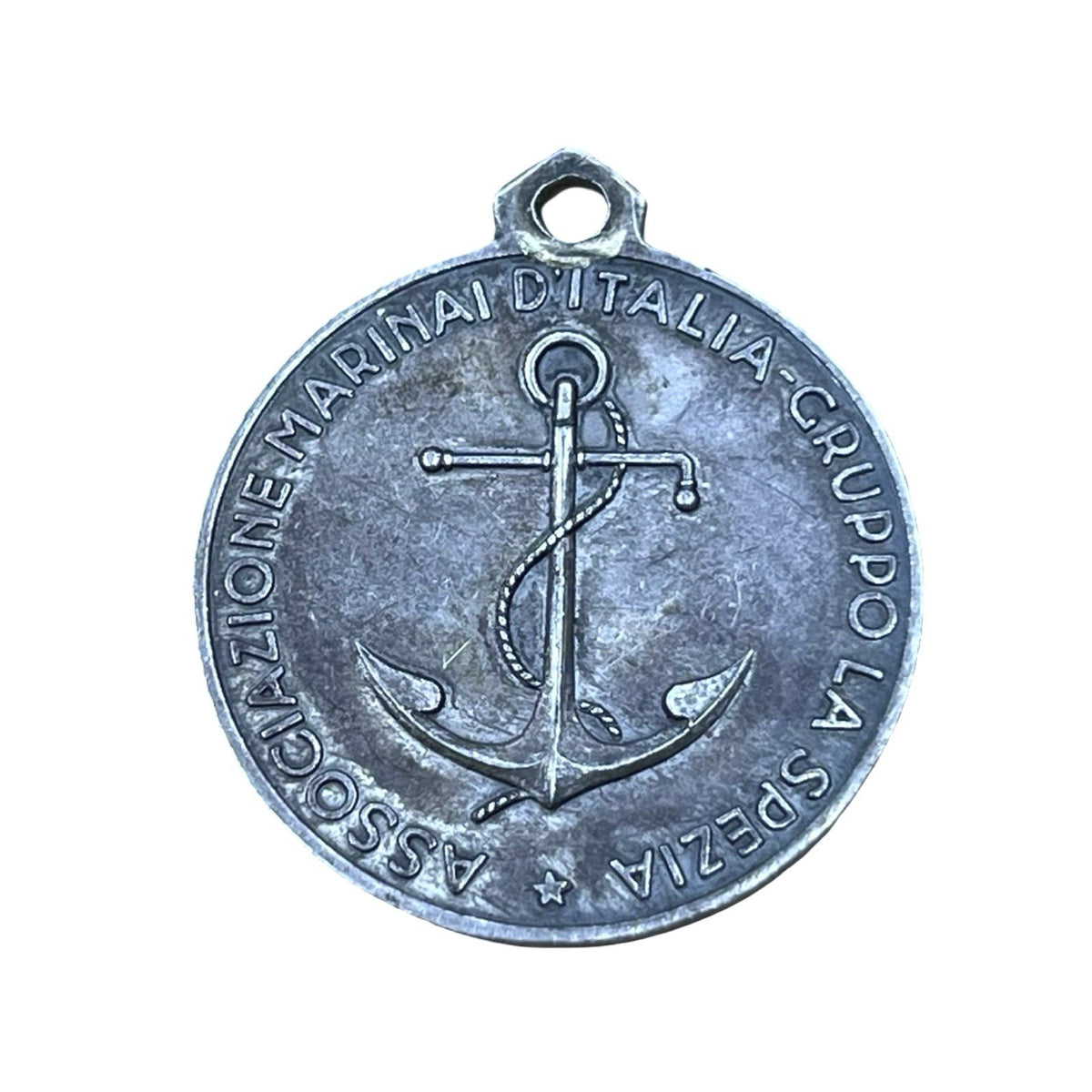 Vintage Italian Navy ANMI La Spezia Naval Association Enamel Medallion