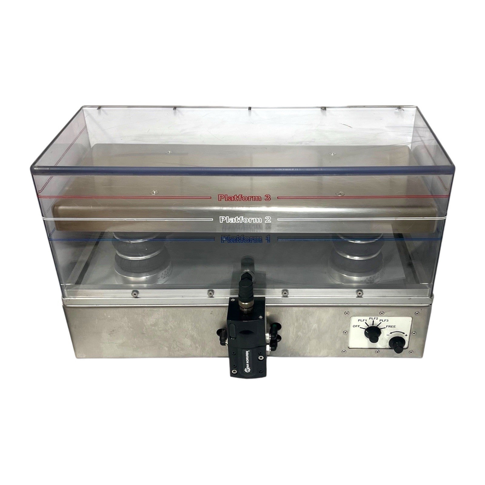 IMI Norgren Custom Bubble Leak Tester Pneumatic Acrylic Test Chamber Unit