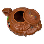 Vintage Yixing Zisha Pig Teapot Factory 1 Square Circle Purple Clay Boxed
