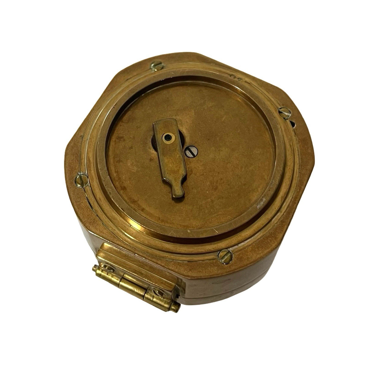 Vintage Stanley London 1941 Brass Prismatic Sighting Compass No 1340
