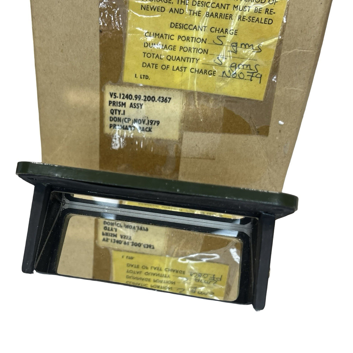 1979 Military PRISM ASSY Optical Prism NATO 1240 Cold War Surplus NOS