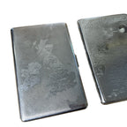 3 Vintage Map Cigarette Cases Emu Har-Bro Britain Ireland Malaya Singapore