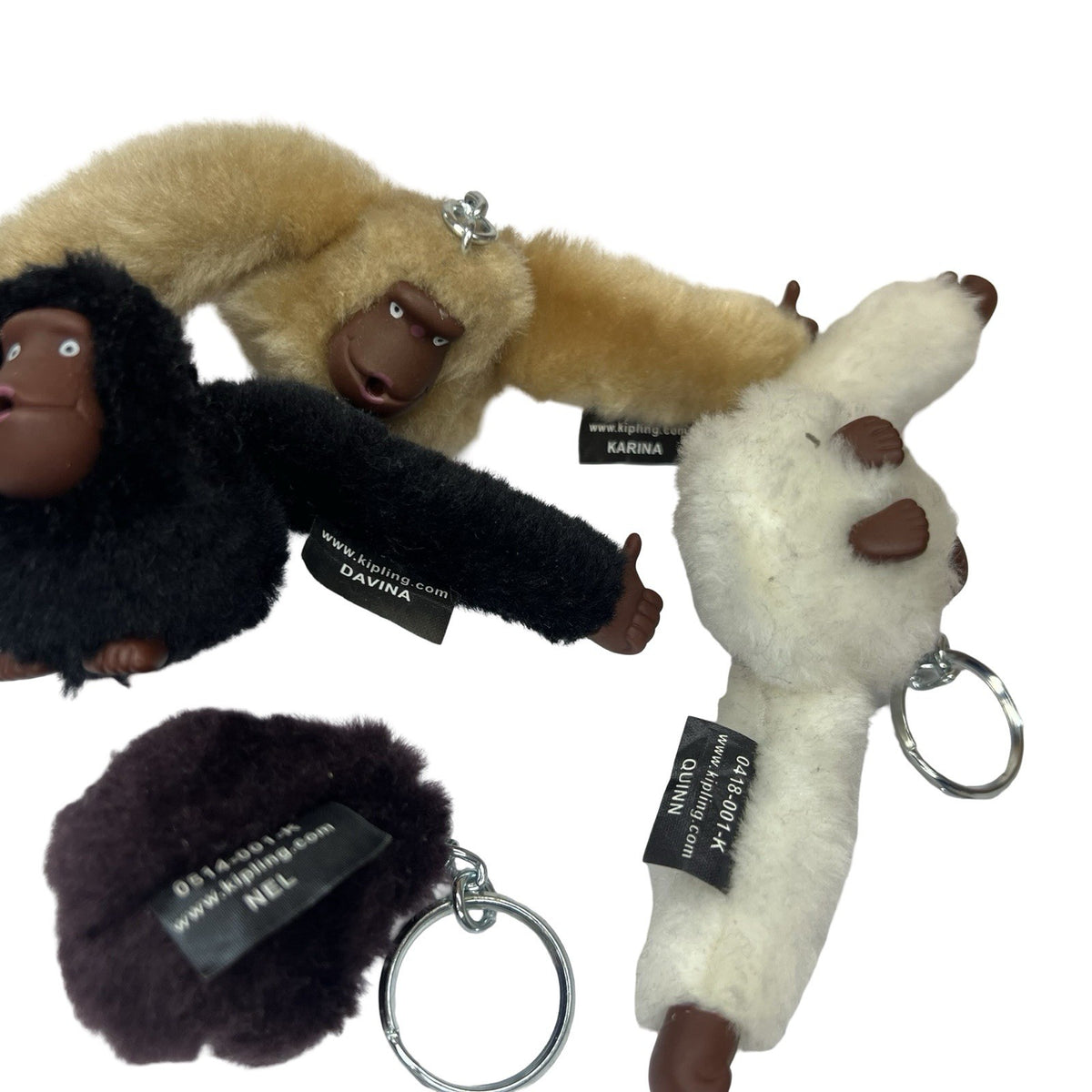 4x Genuine Kipling Monkey Keyrings Bag Charms Davina Karina Quinn Nel Bundle