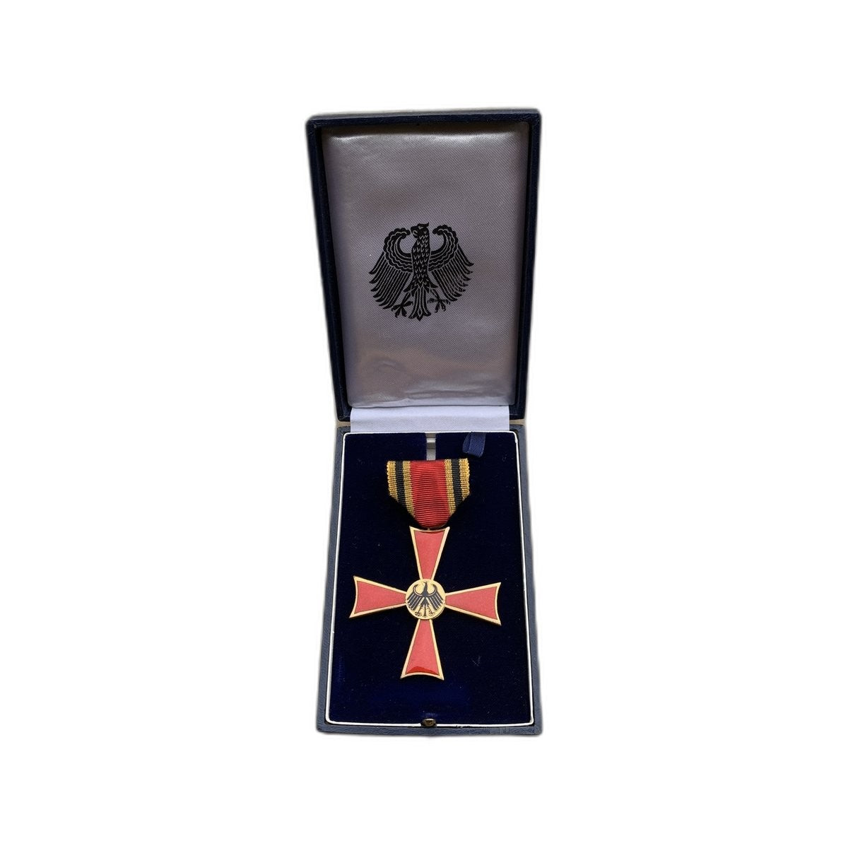 Vintage German Federal Cross of Merit Bundesverdienstkreuz am Bande in Case