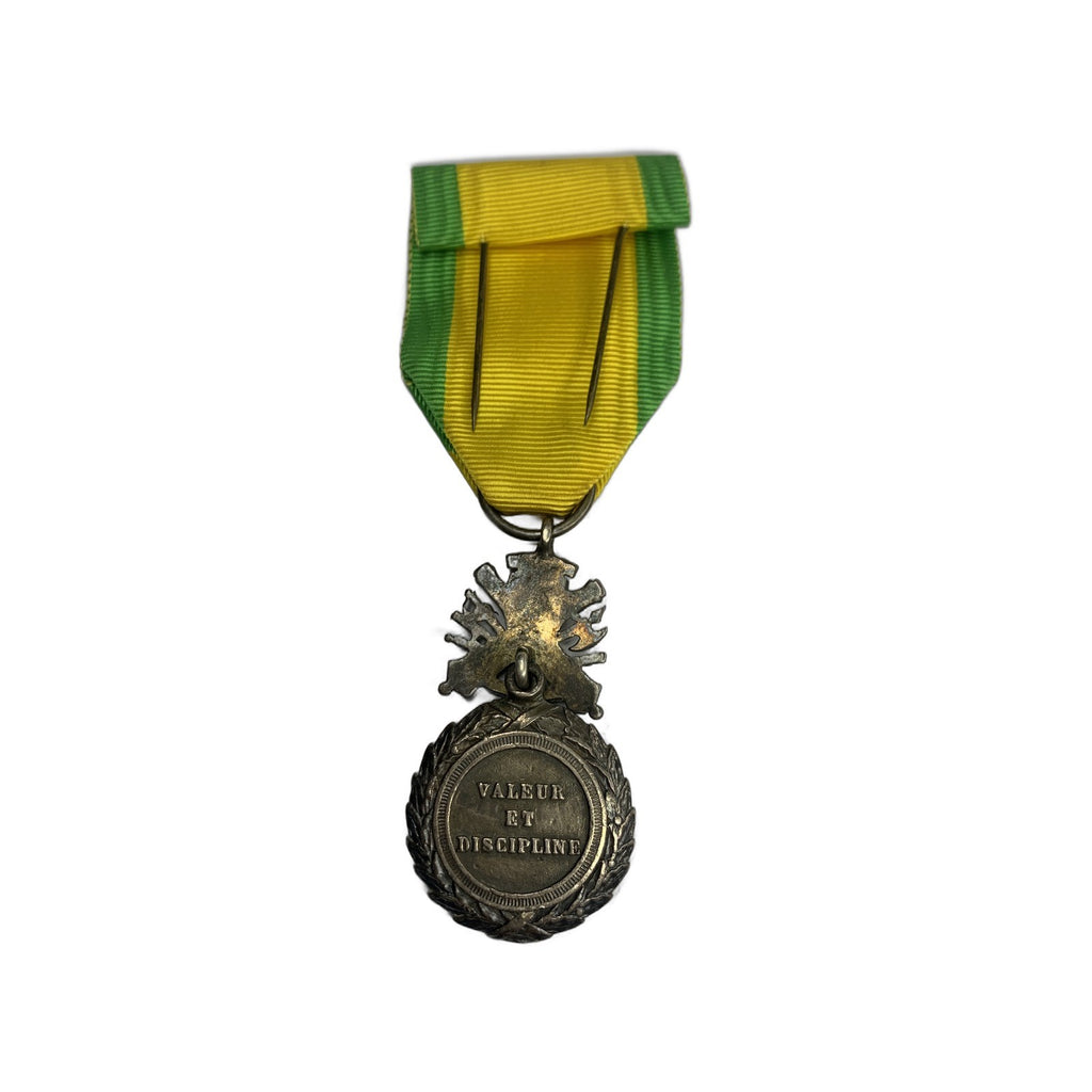Vintage French Medaille Militaire Military Medal Valeur et Discipline 1870