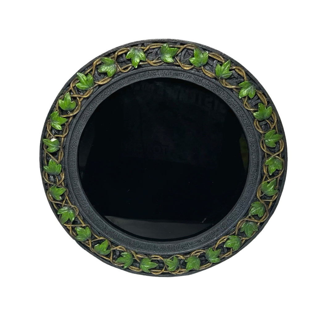 Nemesis Now Gothic Ivy Vine Round Mirror Pagan Wiccan Wall Tabletop Decor. Pre-owned collectable, actual item photographed by The Voyage Bird.