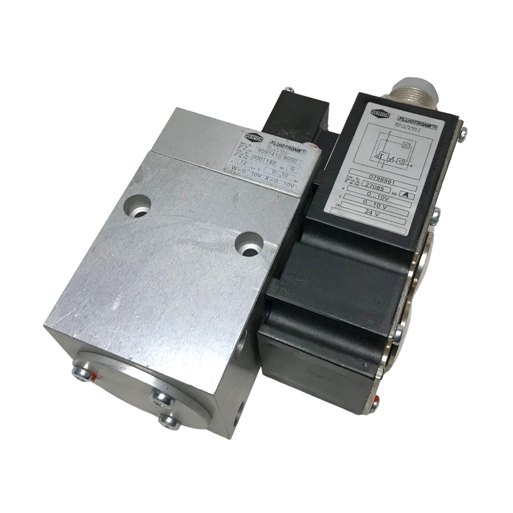Industrial Fluid Control Valve Unit Herion 4091410 + 0798961 24VDC 0–10 Bar