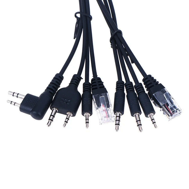 8in1 USB Programming Cable For Baofeng Motorola Kenwood HYT Walkie Talkie PC ...
