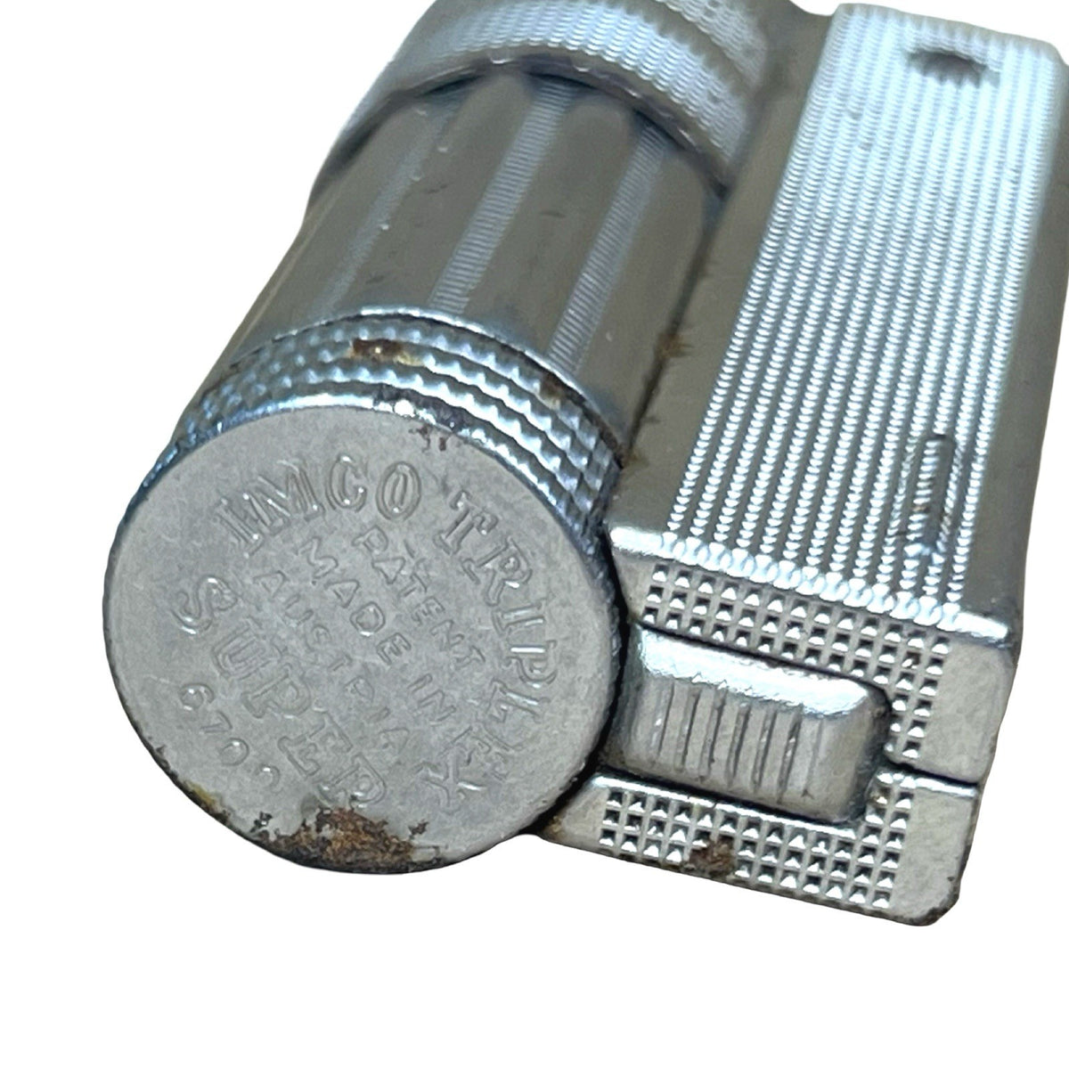Vintage IMCO Triplex Super 6700 Petrol Lighter Austria Colour Bands Untested