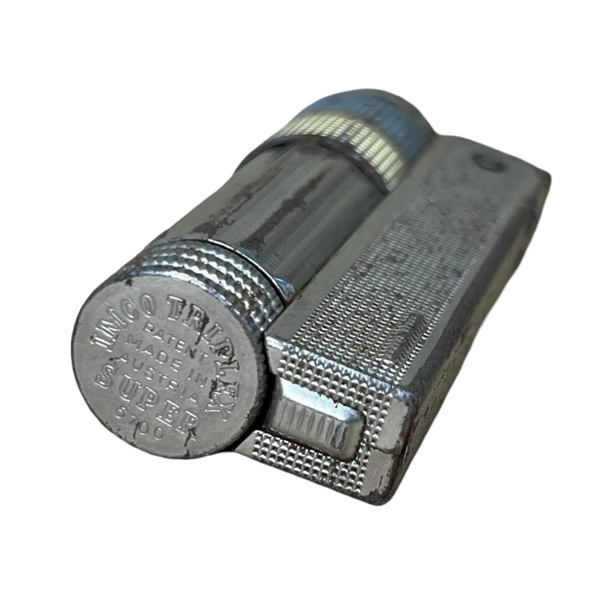 Vintage IMCO Triplex Super 6700 Petrol Lighter Austria Colour Bands Untested