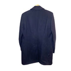 Vintage Kindler Navy Wool Overcoat Womens Size 16 Large Double Breasted England