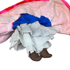 Latin American African Ethnic Doll - Porcelain Cloth Rag Doll with Dress Clothes