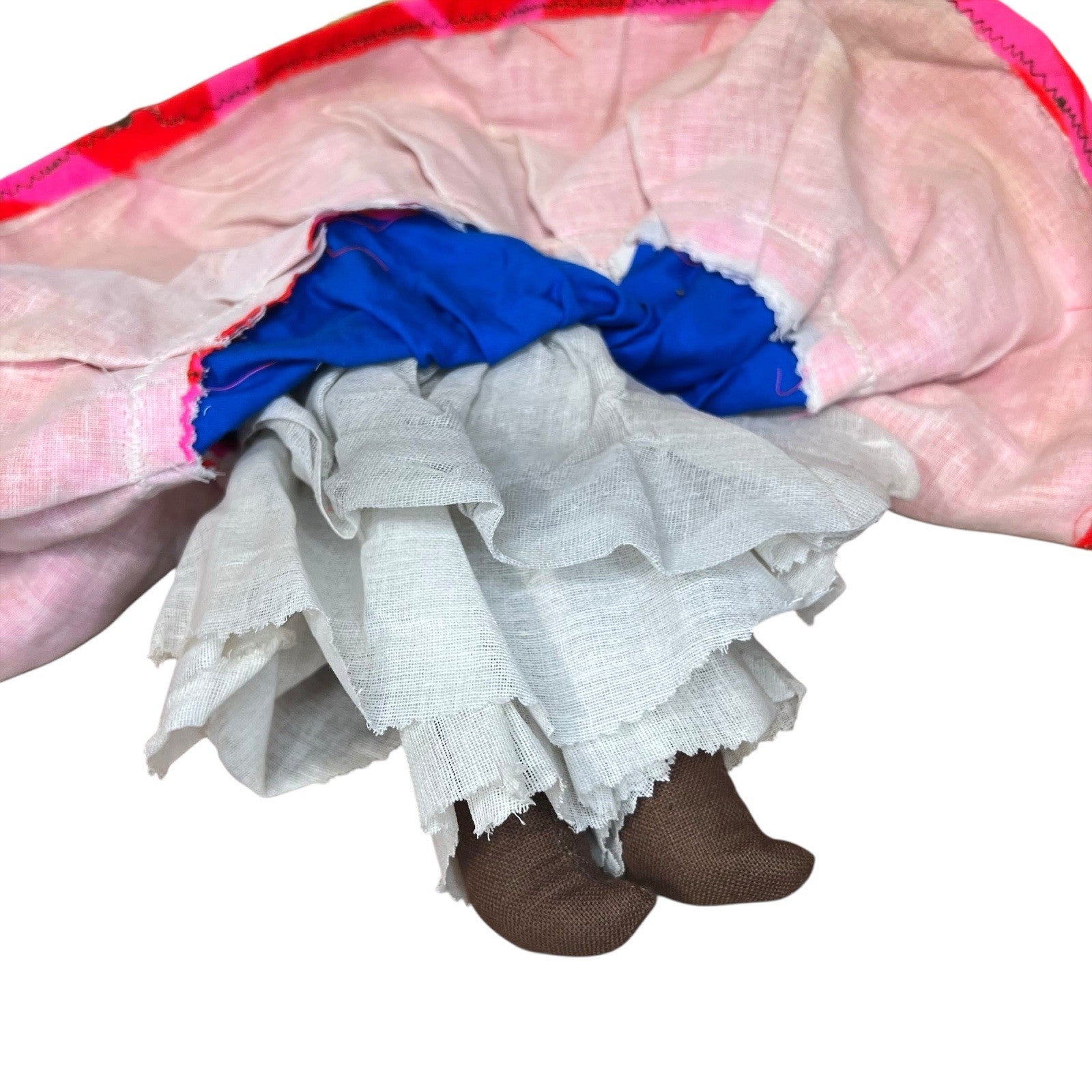 Latin American African Ethnic Doll - Porcelain Cloth Rag Doll with Dress Clothes