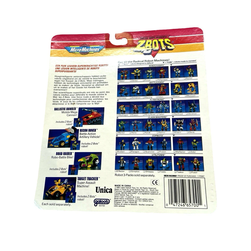 Vintage Micro Machines Z-Bots Sealed 3 Pack Galoob 65700 Robot Figures MOC