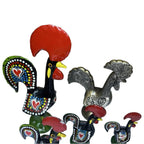 6x Vintage Portuguese Galo de Barcelos Rooster Figurines Job Lot Folk Art