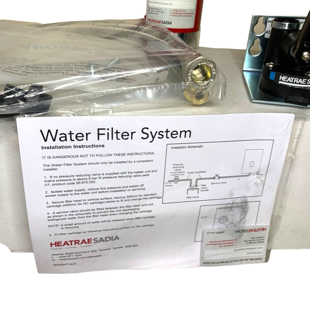 Heatrae Sadia 7036010 High-Capacity Water Filter Kit 0.2Âµm â Caravan / Motorh