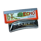 Vintage M. Hohner ECHO Curved Harmonica - With Box - Made In Germany