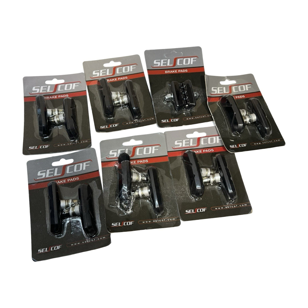SELCOF Bicycle Brake Pads Job Lot 7 Packs Road Bike Caliper Blocks NOS