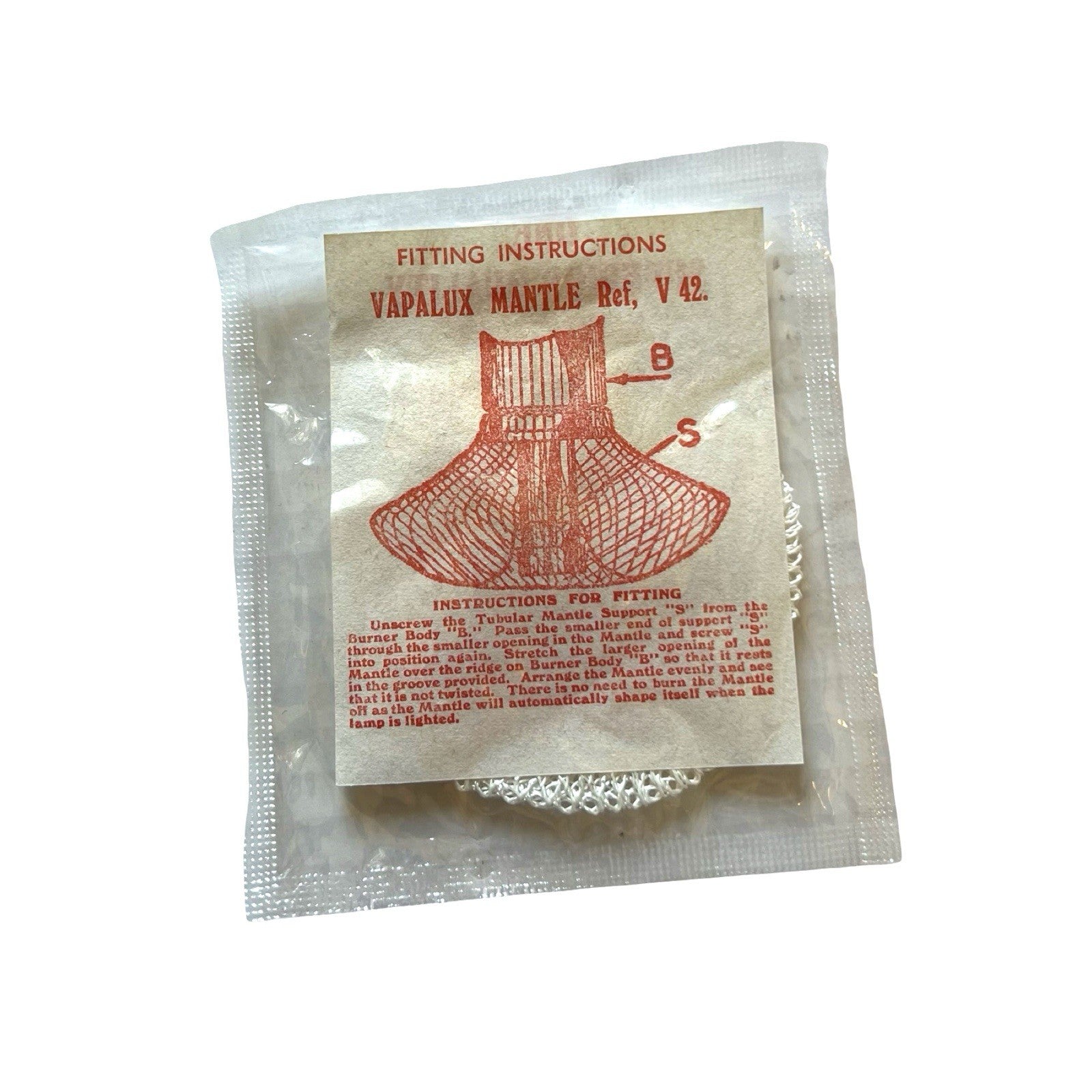 Pack of 3 Vapalux Mantles Cord Tie V42 Pressure Lamp Bialaddin Mantle
