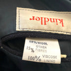 Vintage Kindler Navy Wool Overcoat Womens Size 16 Large Double Breasted England