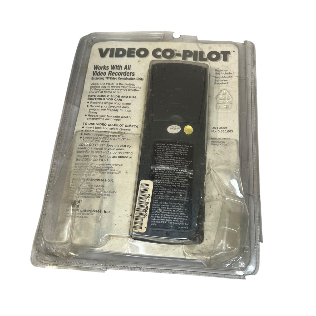 Vintage Video Co-Pilot VCR Recording Controller Timer NOS Video Recorder Accesso