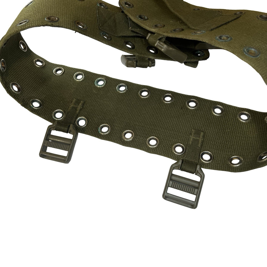 Olive Drab Military Webbing Utility Belt Tactical Load Bearing Equipment Belt