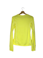 Leeds United Heritage White Label Yellow Gym Stretch Running Top BNWT Size 6
