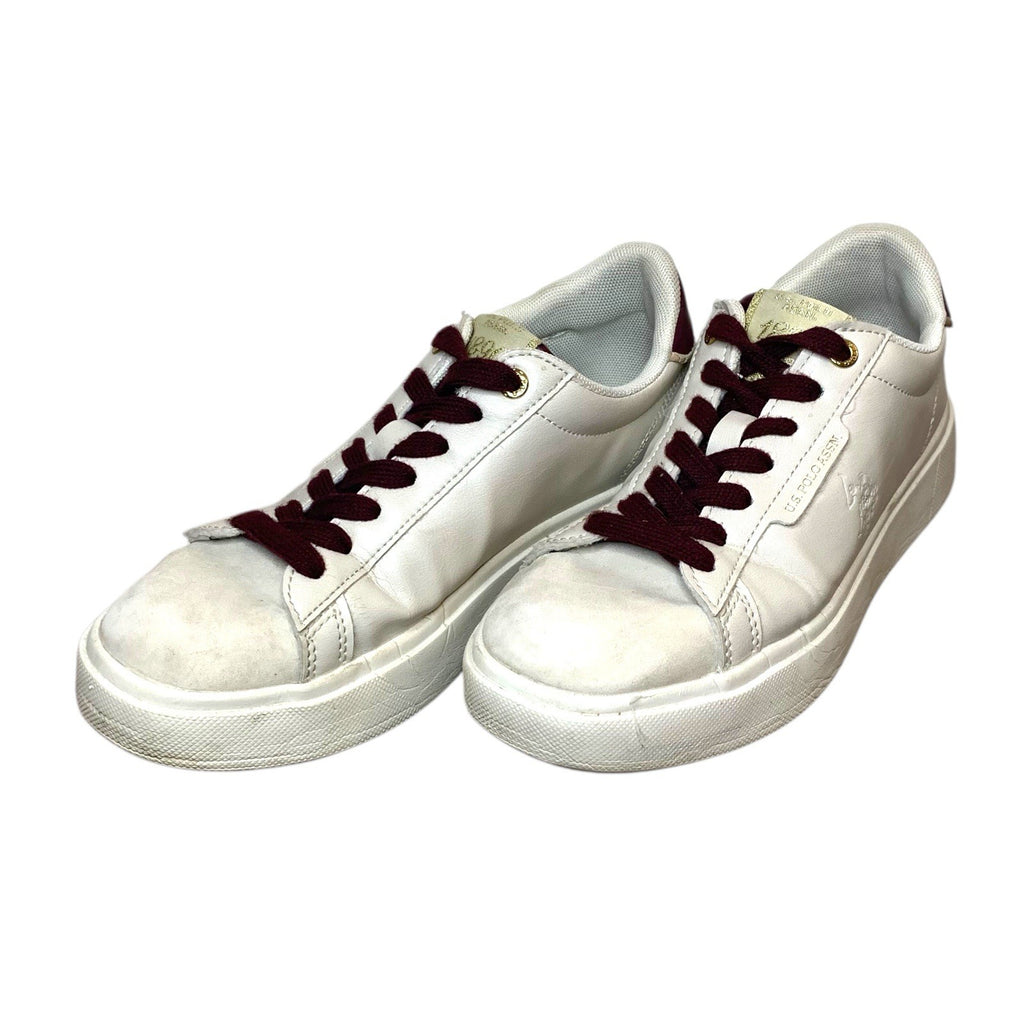 U.S. Polo Assn Womens White Trainers UK 5 Casual Lace Up Sneakers Shoes