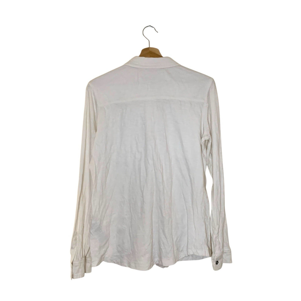 Carhartt Long Sleeve Polo Shirt Beige Cotton Workwear Top Unisex Medium Vintage