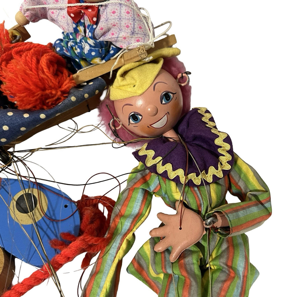 Vintage Pelham Puppet Marionette Job Lot Gypsy Clown Puppets