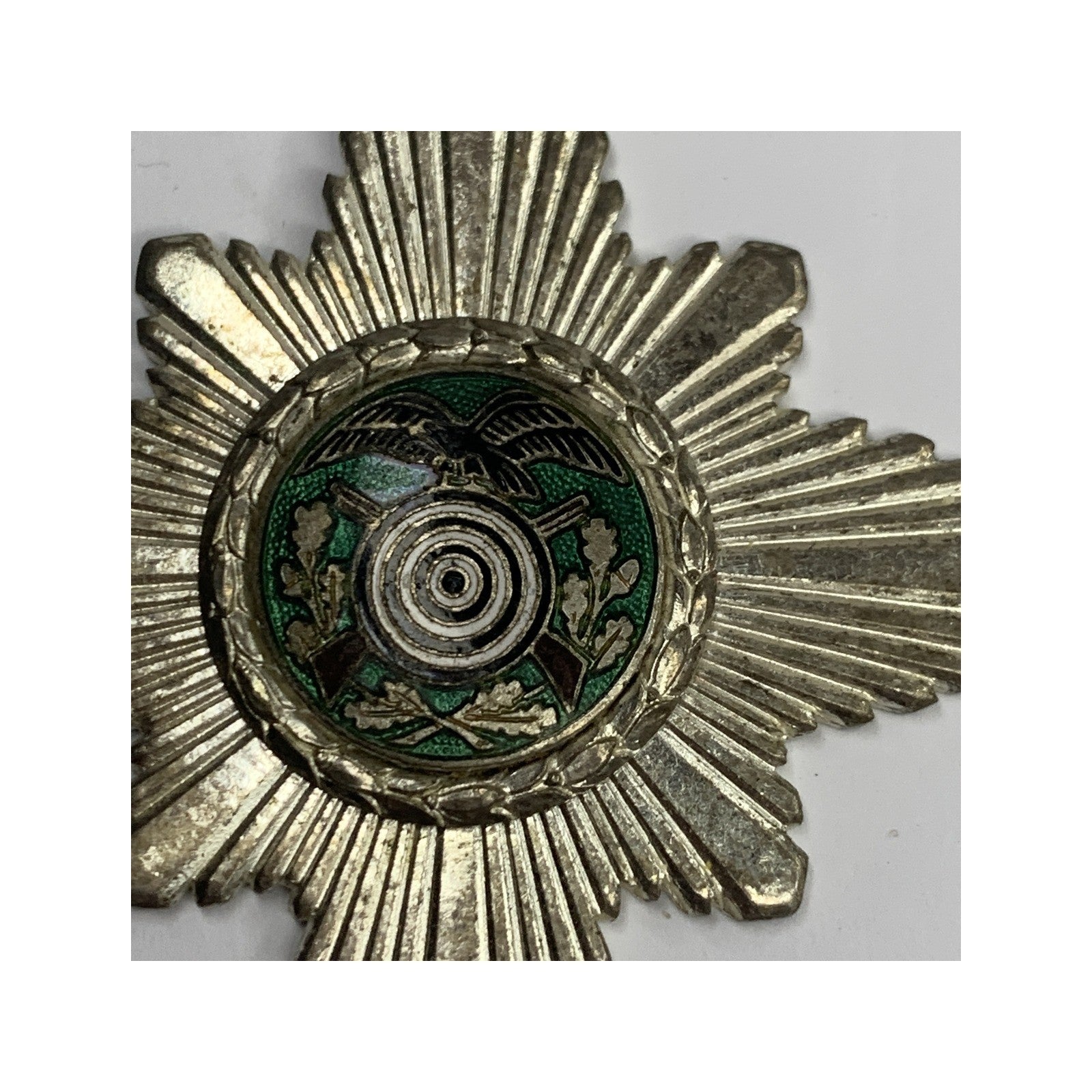 Vintage German Schutzenverein Shooting Prize Medal Star 1954 Welsede III Schutze