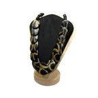 Vintage North African Tribal Necklace Flat Natural Beads Ethnic Boho Jewellery