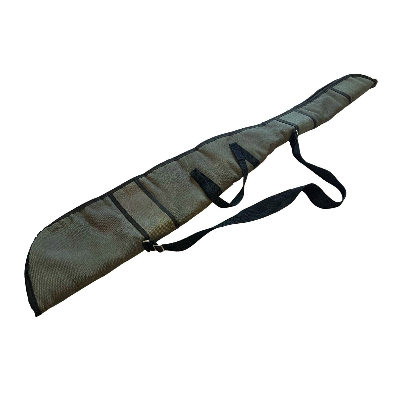 50" 128cm Padded Rifle Shotgun Gun Slip Case Fleece Lined Green Shoulder Strap