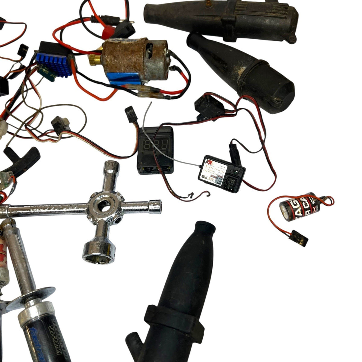 RC Nitro & Electric Spares Job Lot Pipes Servo ESC UBEC Tools Repair