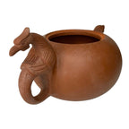 Vintage Yixing Phoenix Handle Teapot Factory 1 Square Circle Zisha Boxed