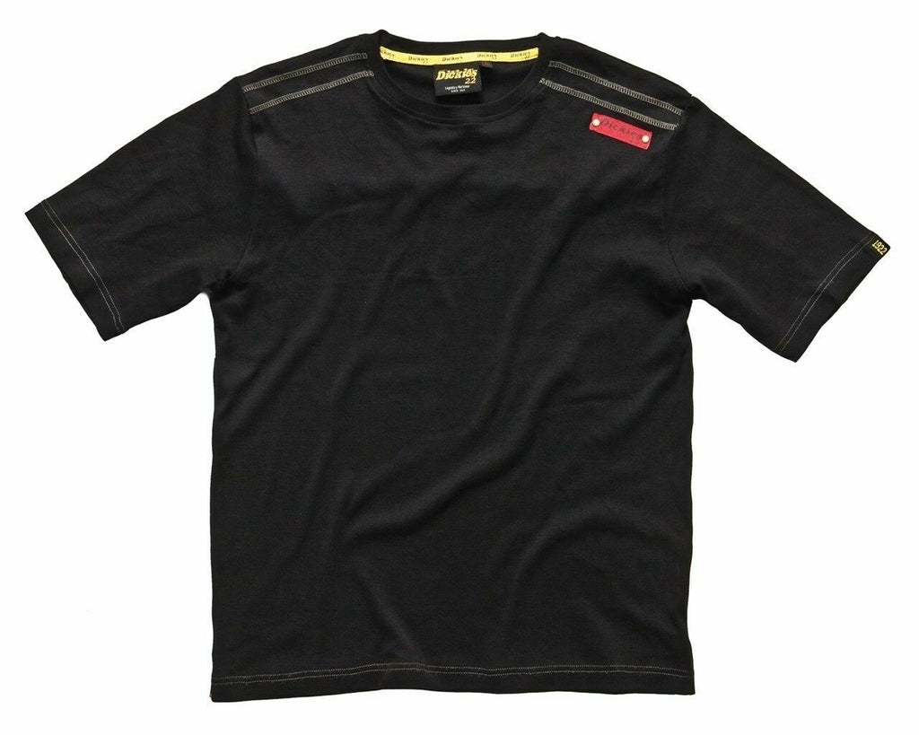 Dickies Range Contrast T-Shirt Black Workwear Tee Size S Small BNWT