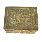 Antique Japanese Meiji Silver Bonbonniere Russo-Japanese War 1904-05 Box - front view