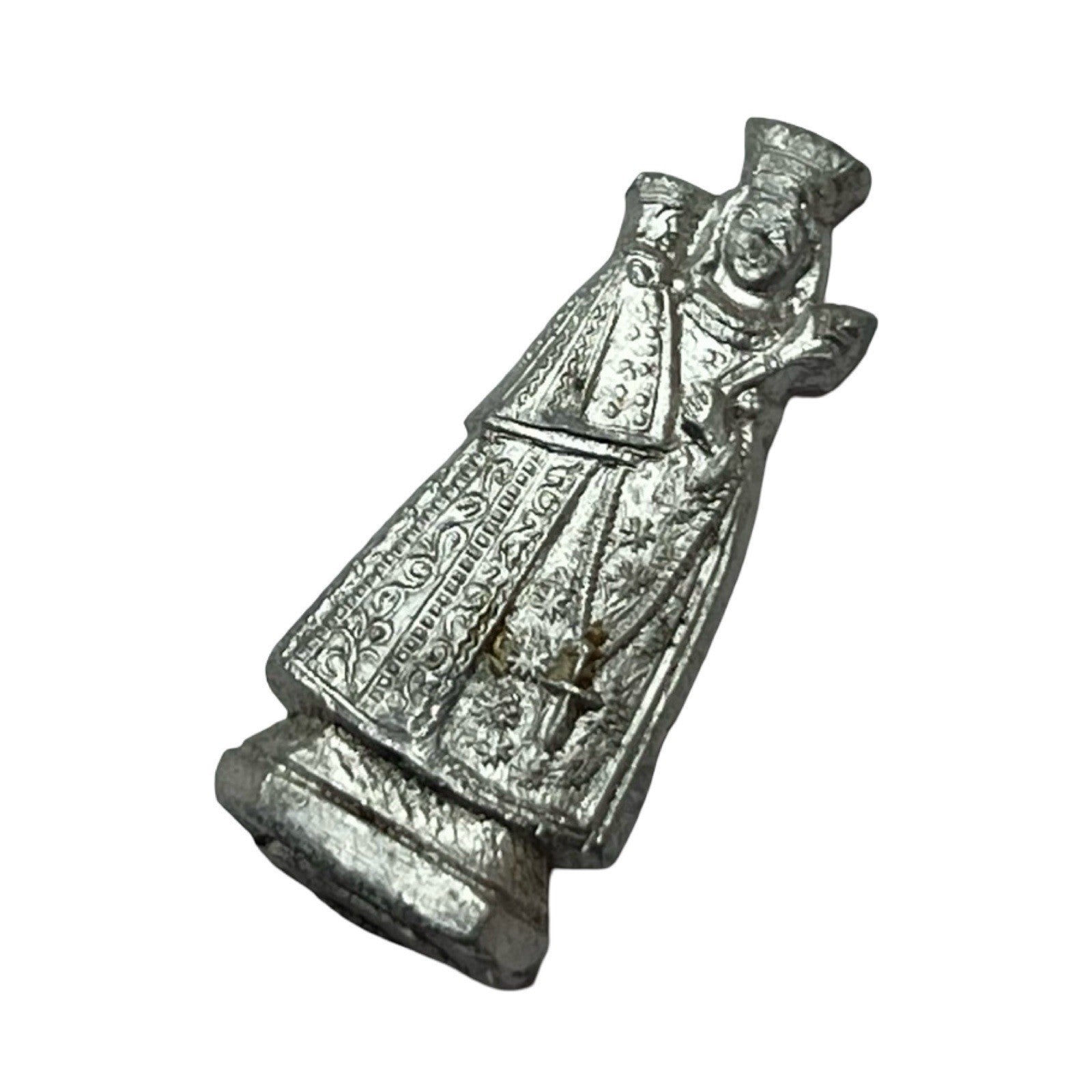 Vintage Catholic Folding Pocket Shrine Virgin Mary Christ Child Germany Case