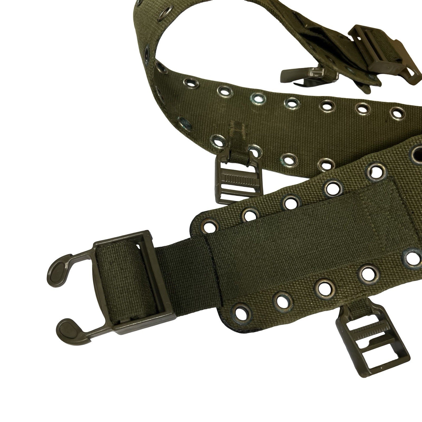 Olive Drab Military Webbing Utility Belt Tactical Load Bearing Equipment Belt