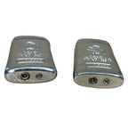 Pair Vintage Sang Xin 5888 5858 Eagle Windproof Butane Gas Lighters Pouch