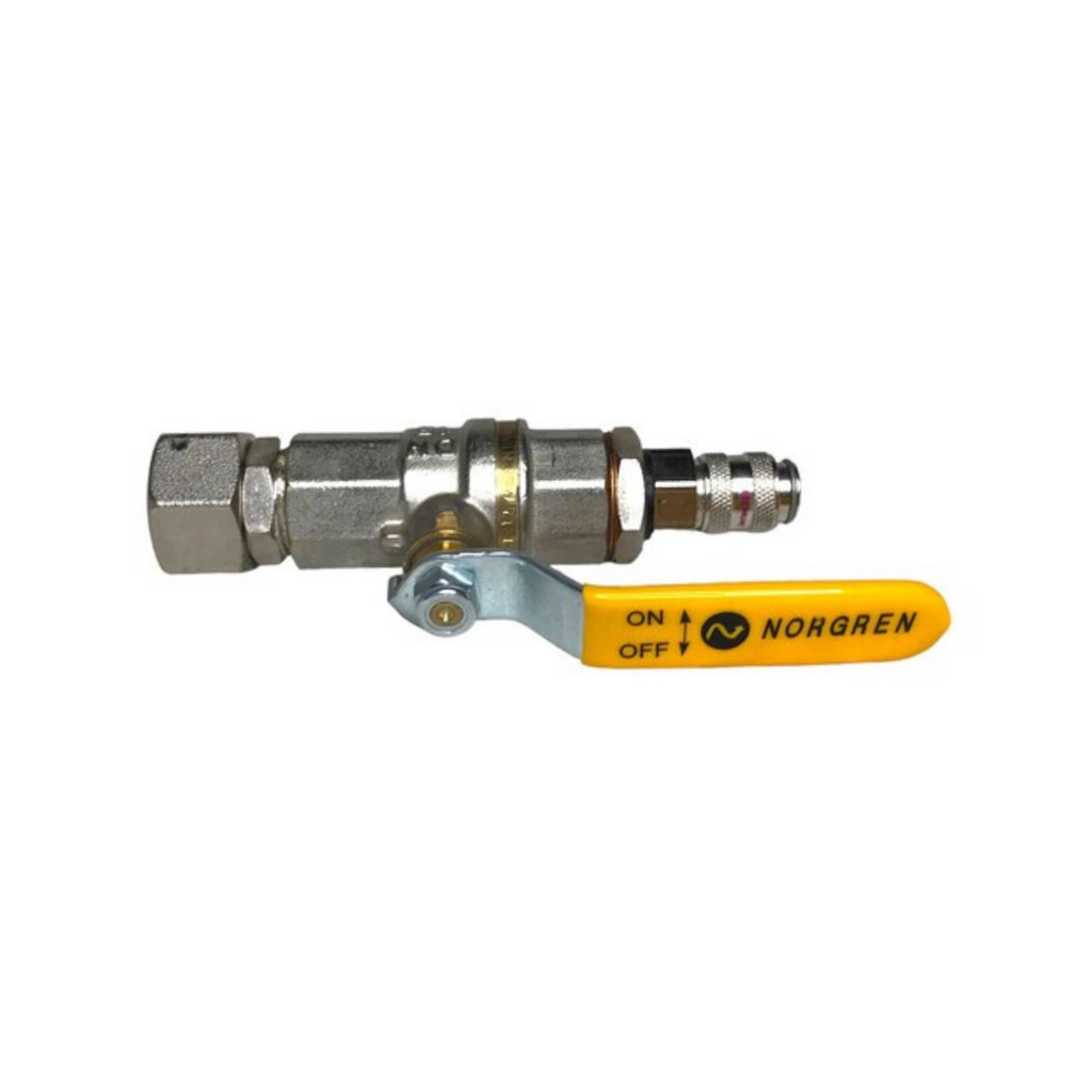 Pneumatic Air Ball Valve with Quick Coupler 1/2" BSP DN15 Norgren Shut-Off Tap