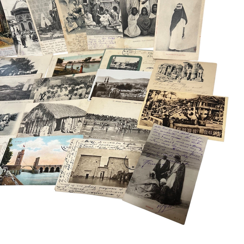 Antique Postcard Lot Egypt Jerusalem Bethlehem Madagascar Ethnographic Orient