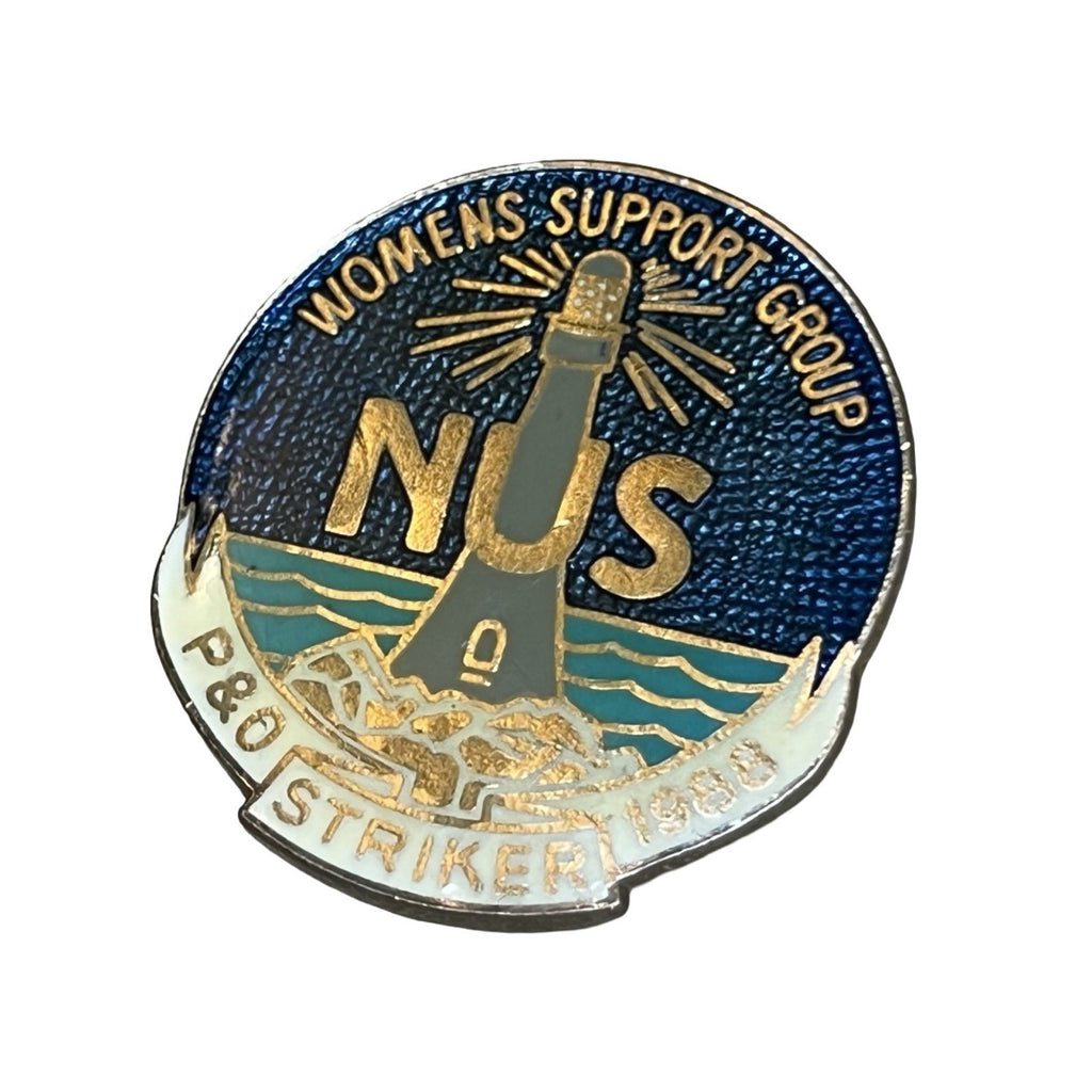 Vintage 1988 NUS P&O Strike Women's Support Group Enamel Pin Badge Dover